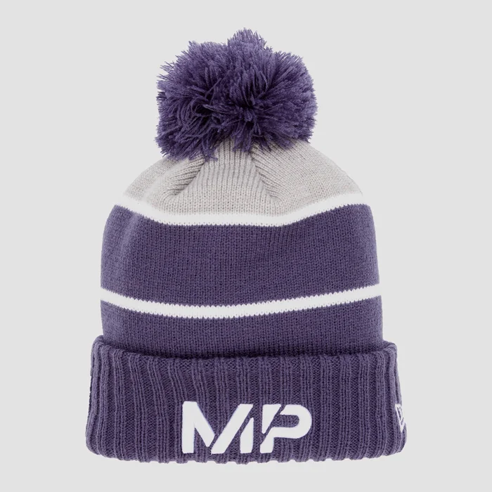 MP New Era Knitted Bobble Hat - Navy/White