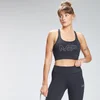 Спортивный бюстгальтер для тренировок MP Women's Repeat Mark Graphic - черный