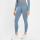 Женские бесшовные леггинсы MP Shape 7/8 — Голубые