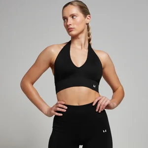 Спортивное бра с бретелькой через шею MP Tempo — черный цвет - Size XS