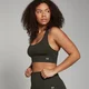 Бесшовное спортивное бра MP Shape — зеленый цвет