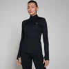 Женский топ с короткой застежкой-молнией MP Training — черный цвет