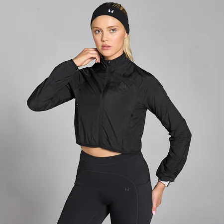 MP Women's Velocity Cropped Windbreaker - Black