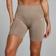 Женские бесшовные велошорты MP Shape — светло-коричневый цвет