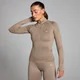 Женская бесшовная куртка на застежке-молнии MP Shape ― светло-коричневый цвет