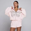 Женское худи на молнии MP Lift Graphic Lifestyle - Нежно-розовый