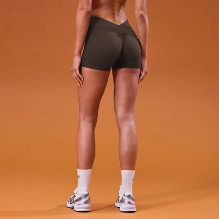 Женские шорты MP Tempo Dipped Waist - какао