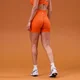 Женские бесшовные шорты MP Tempo Seamless Scrunch - закат
