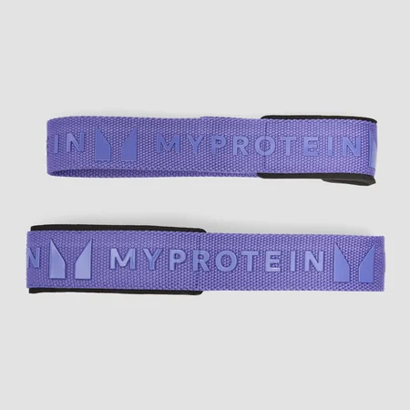 Лямки для тяги Myprotein с силиконовыми захватами в сумке - Power Indigo