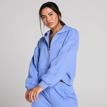 Худи MP Women's Lifestyle с молнией по всей длине - васильковый